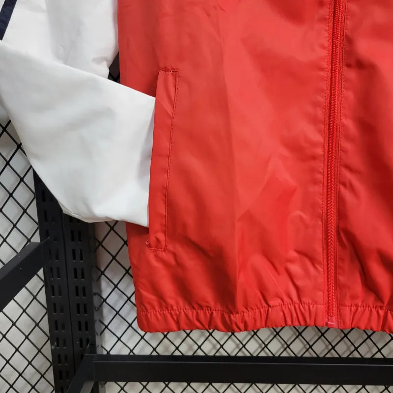 Windbreaker Benfica 24/25 - Branco e Vermelho