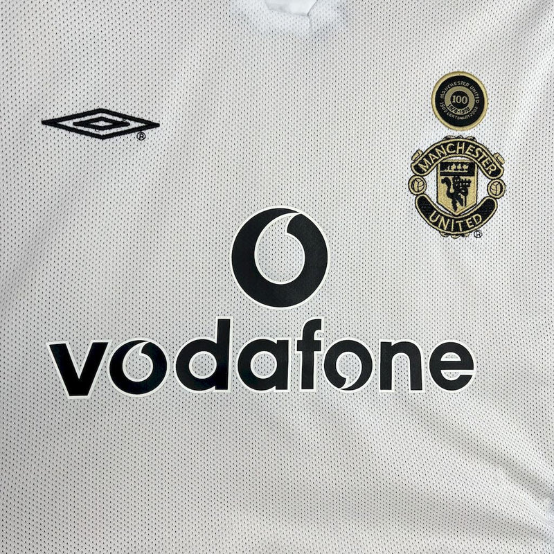 Camiseta do Manchester United  Retrô 2001/02 Centenary Reversible