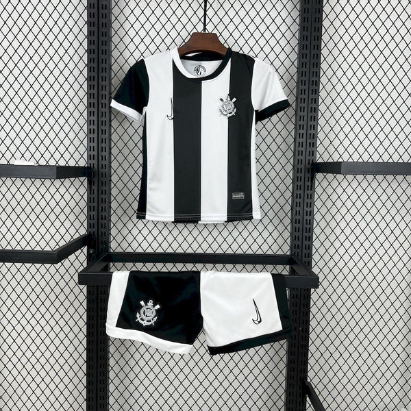 Kids Corinthians 24/25 Third - Preto e Branco