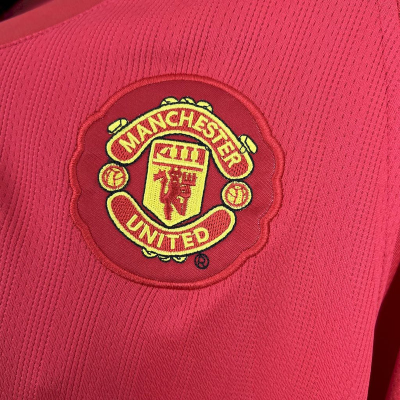 Jersey do Manchester United Long sleeveRetrô 2007/08 Home UCL