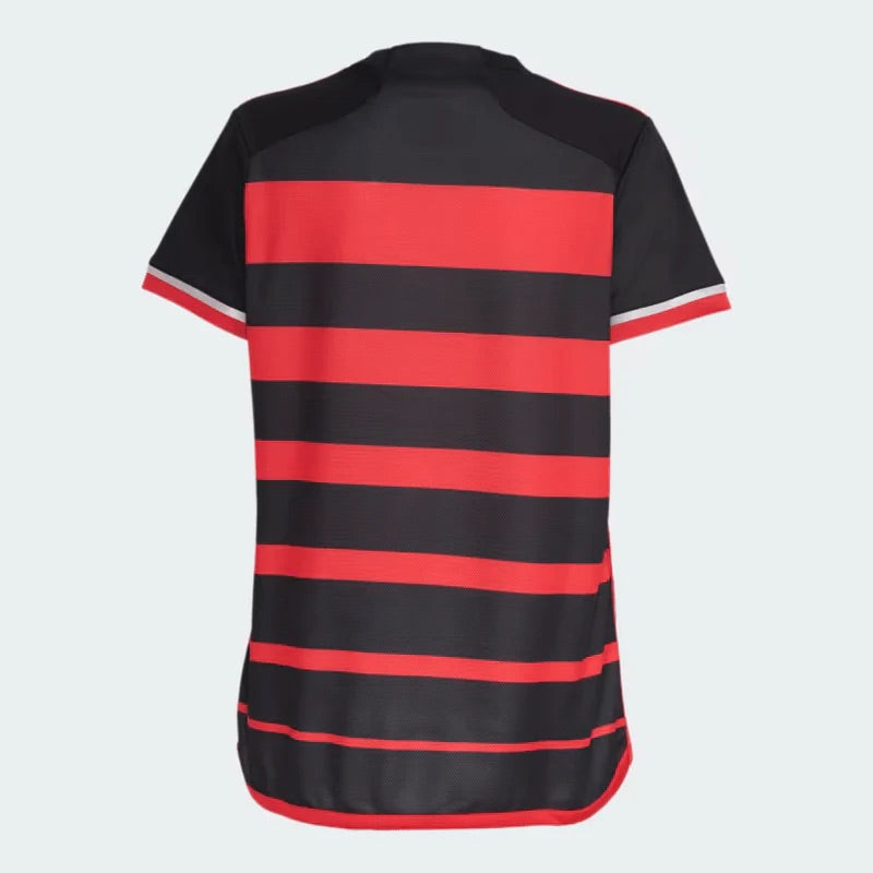 Camisola Feminina Flamengo I 24/25 Adidas - Rubro Negro