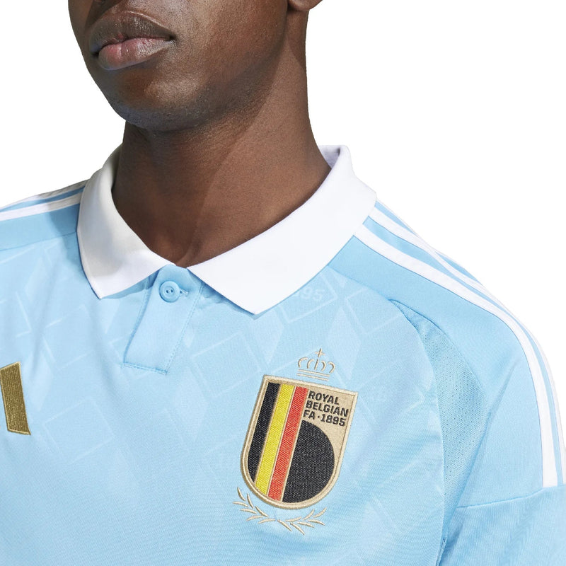 Camisa Bélgica Away 24/25 s/n° Torcedor Adidas Masculino - Azul celeste