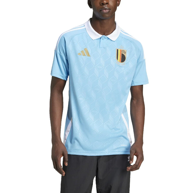 Camisa Bélgica Away 24/25 s/n° Torcedor Adidas Masculino - Azul celeste