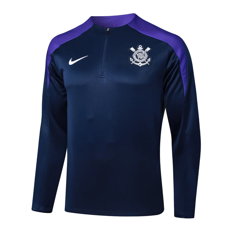Set Agasalho TrainingCorinthians 24/25 - Preto e Roxo