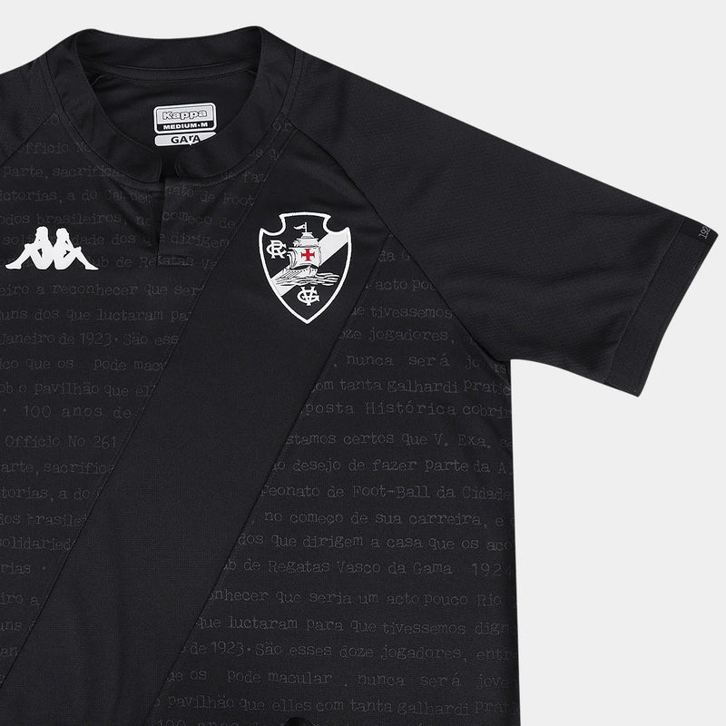 Jersey Vasco III 24/25 s/n° Kombat Player Version Kappa Masculina - Preto