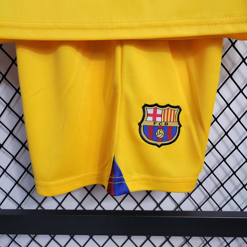 Kit Infantil Barcelona 23/24 - Amarelo