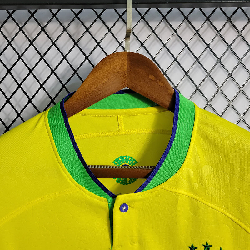 Camisa Brasil Copa do Mundo l 22/23 Amarela