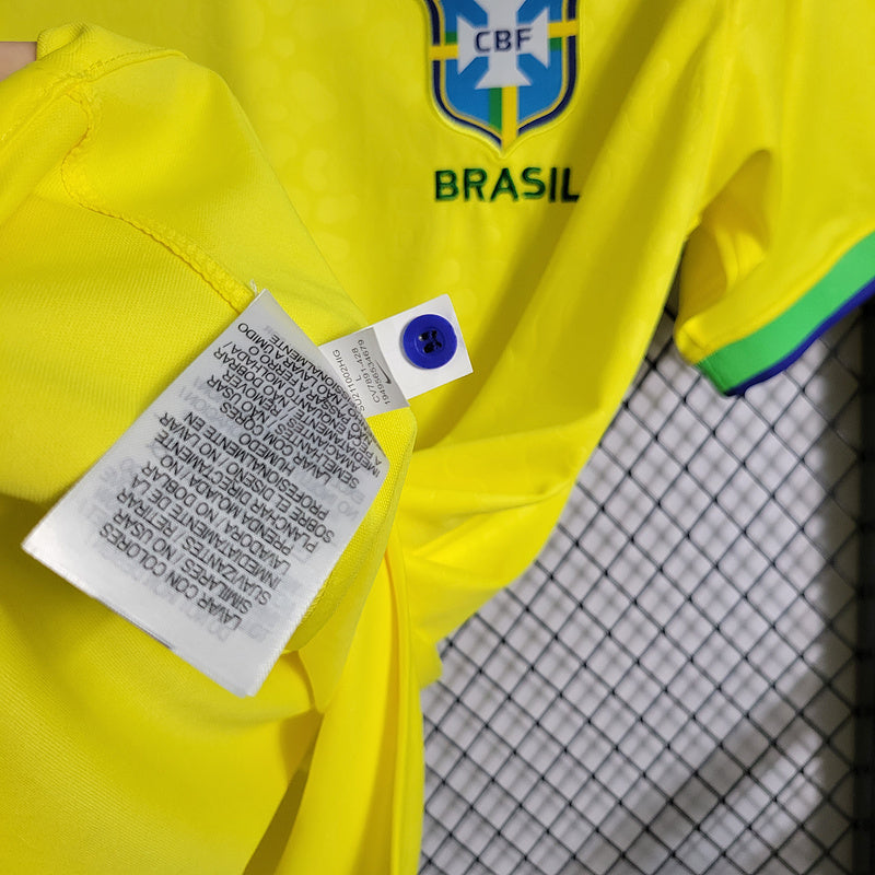 Camisola Brasil Copa do Mundo l 22/23 Amarela