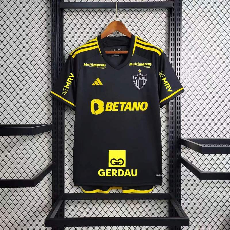 Camisola Atletico Mineiro 3 23/24 Adidas [Todos os Patrocínios] - Preto