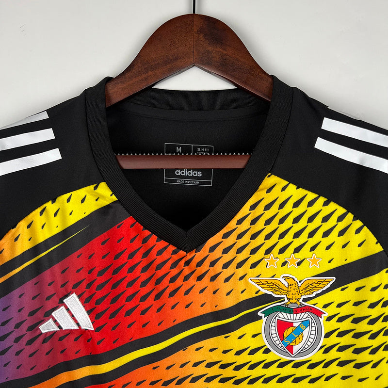 Camisa Benfica Pre Match 23/24 Adidas - Preto