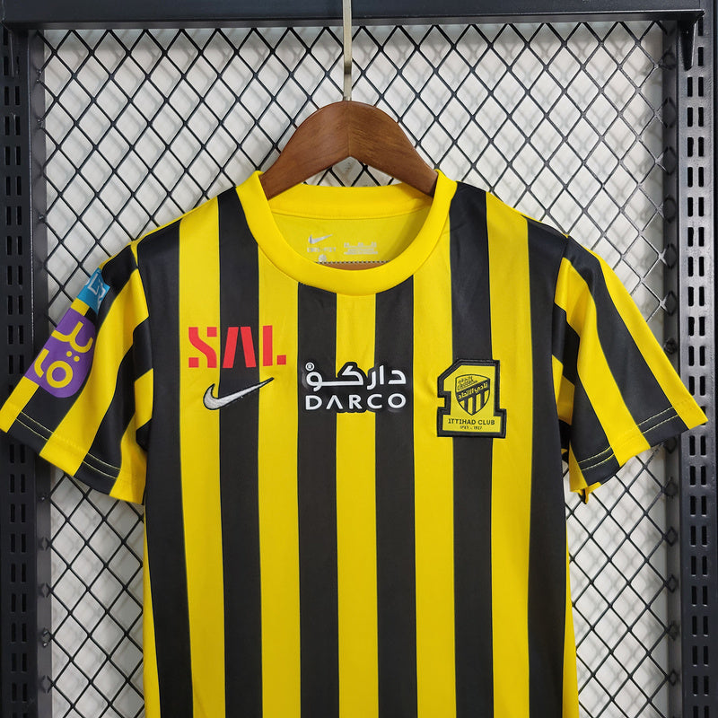 Kit Infantil Jeddah United 23/24 - Amarelo