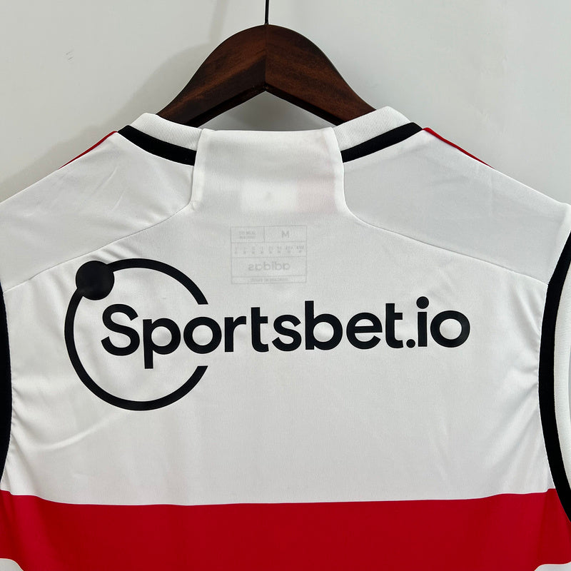 Camisola Regata do São Paulo Home I 23/24 - Branco