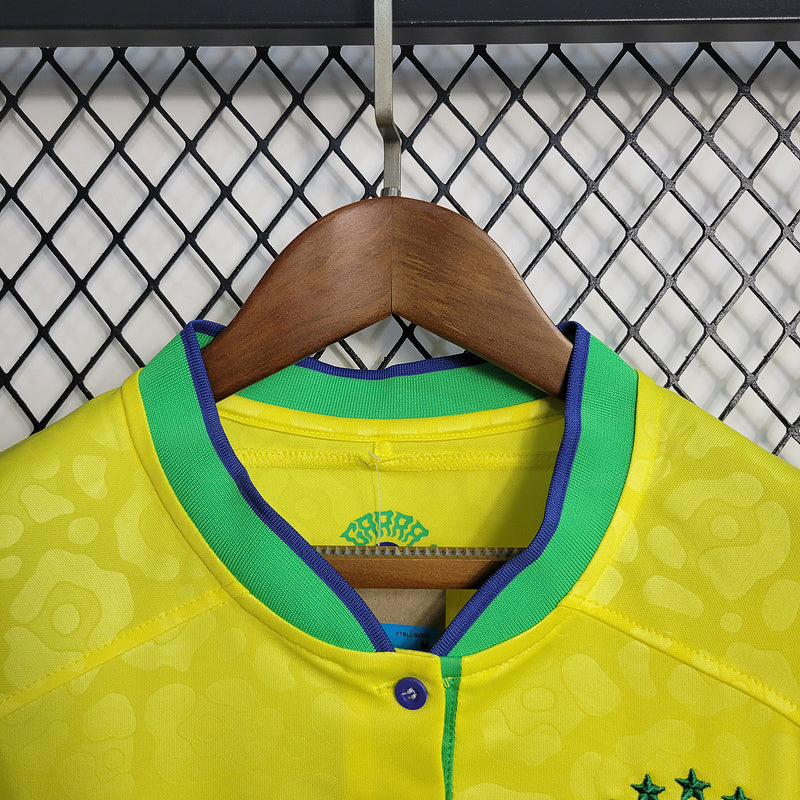 Camisola Seleção Brasil Feminino l 22/23 - Amarelo