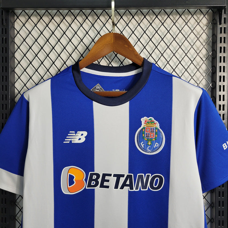 Camisa Porto I 23/24 New Balance - Azul e Branco