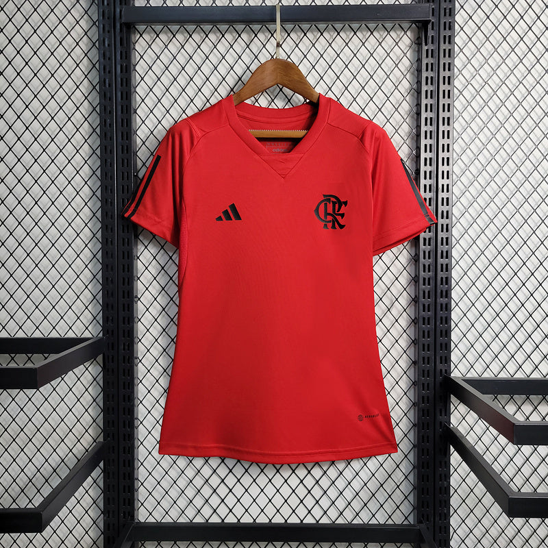 Camisa 23∕24 Flamengo Treino - Feminino - Vermelho