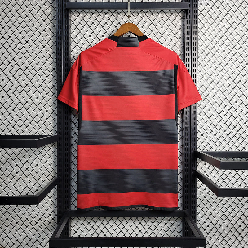 Camisa Flamengo Home 23/24 s/n° Torcedor Masculino - Vermelho/preto