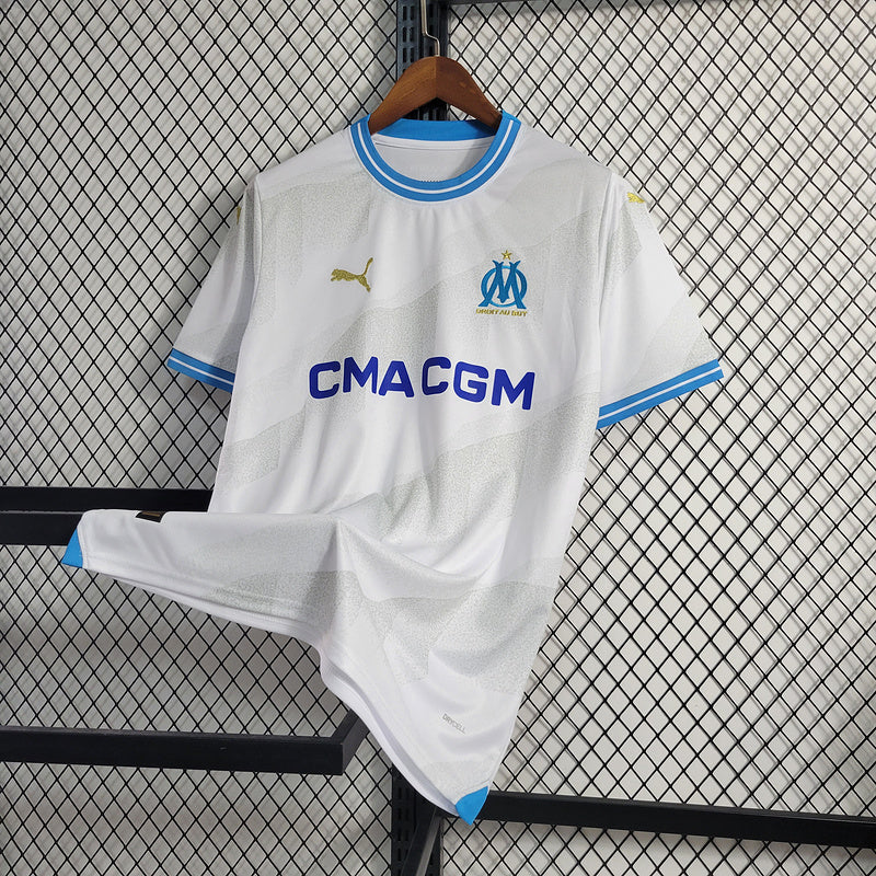 Camisola Olympique de Marseille I 23/24 Puma - Branco