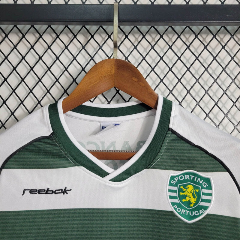 Camisola Sporting Retrô 2001/03 Manga Longa Verde