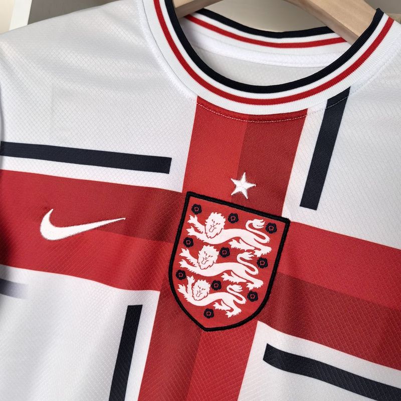 Jersey Seleção da Inglaterra Edição Especial 24/25 - Vermelho e Branco