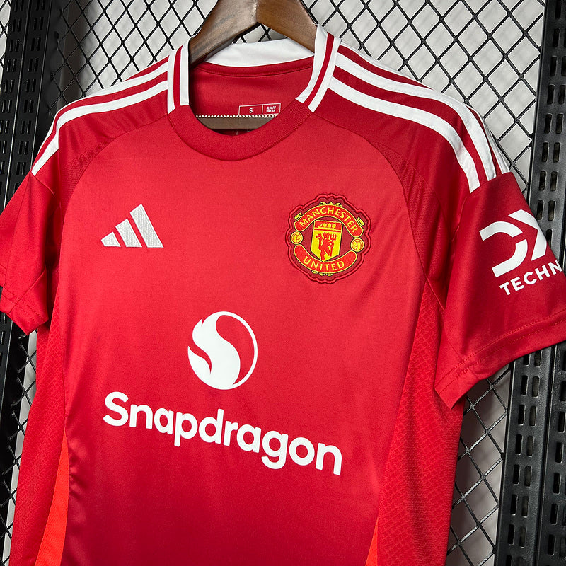 Camisa Manchester United 24∕25 Home - Vermelha