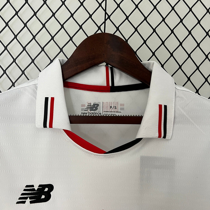 Camisola Feminina do São Paulo Home I 24/25 - Branco