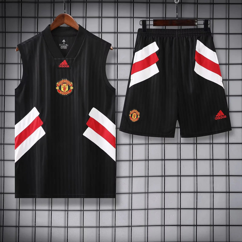 Kit Treino Manchester United 23/24 - Preto I