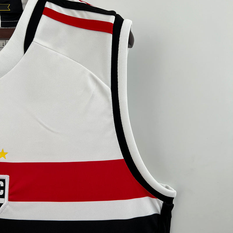 Camisola Regata do São Paulo Home I 23/24 - Branco