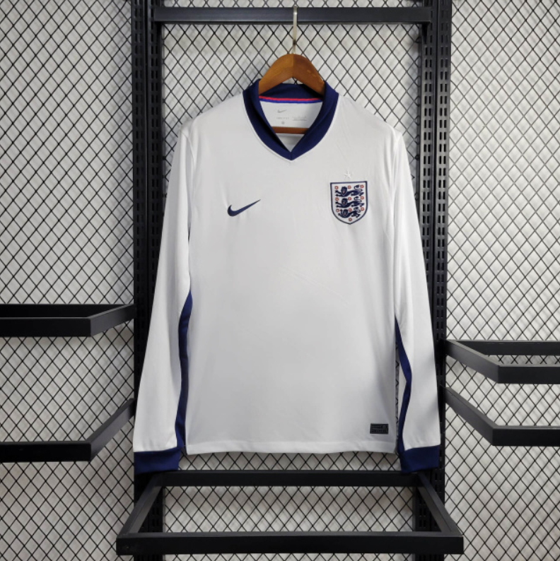 Camisola 24∕25 Manga longa Seleção da Inglaterra Branco