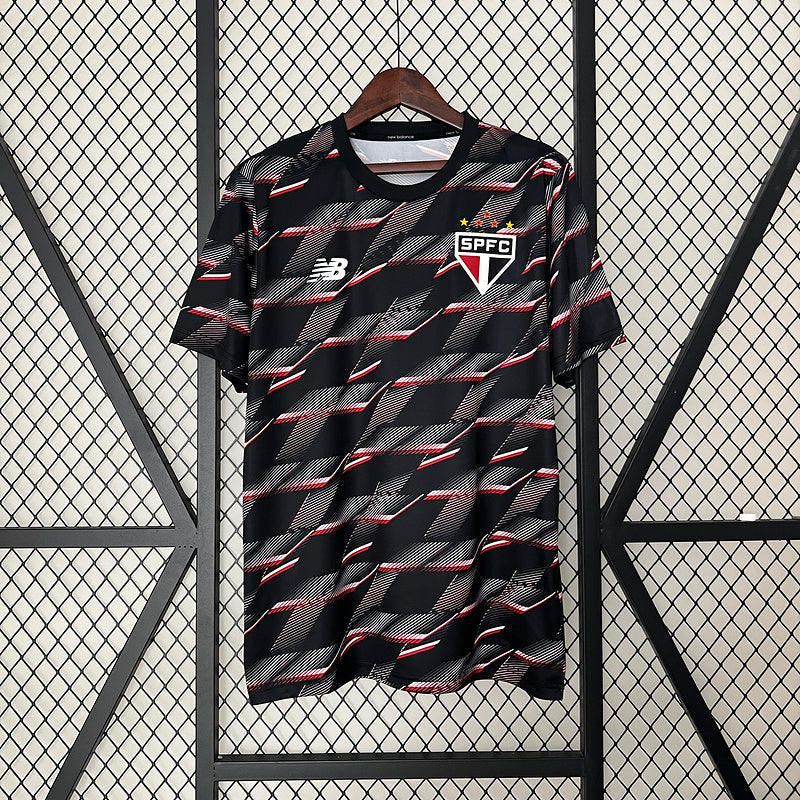 Camisola do São Paulo Pre Jogo 24/25 - Preto