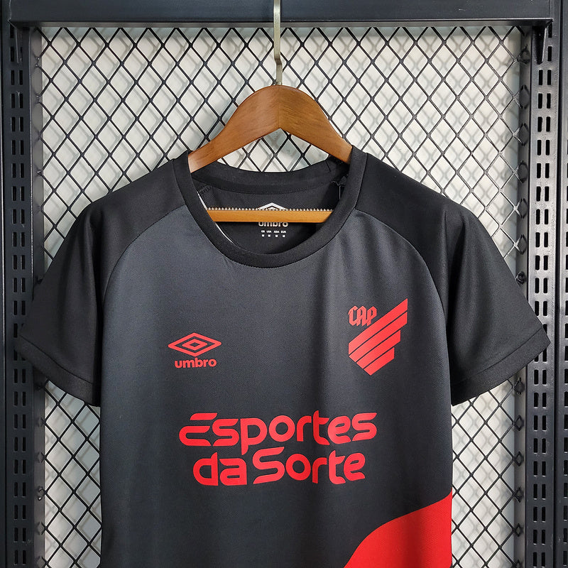 Camisola Feminina Athletico Paranaense Away 23/24 - Preto