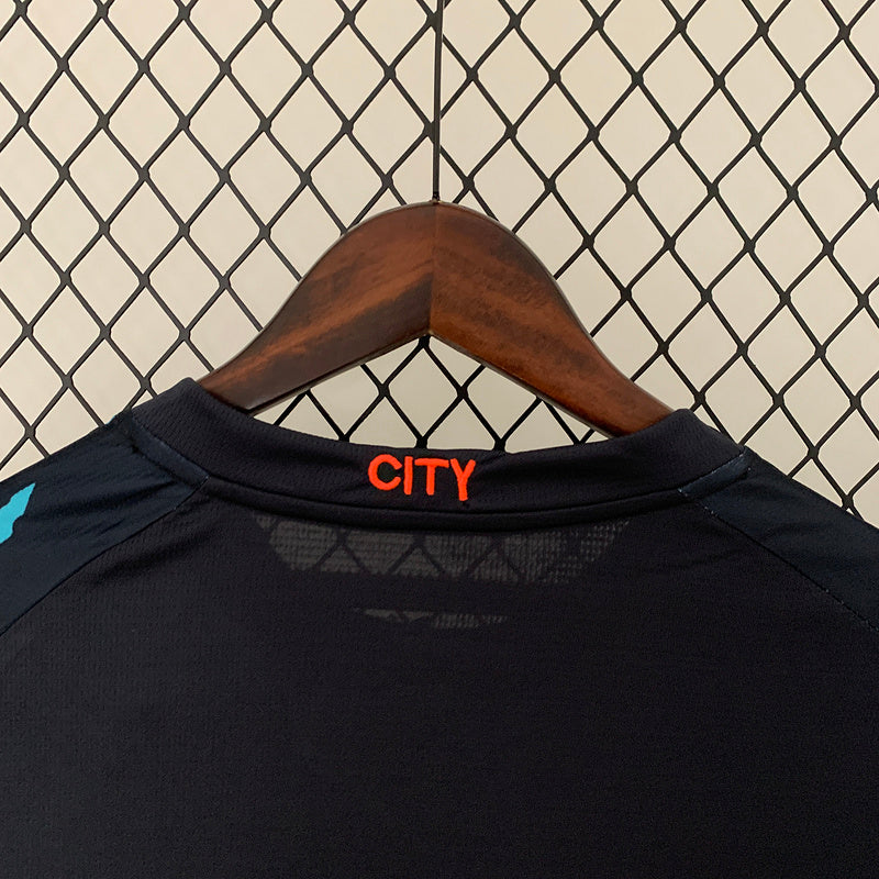 Camiseta Manchester City Manga Longa 23/24 Away II