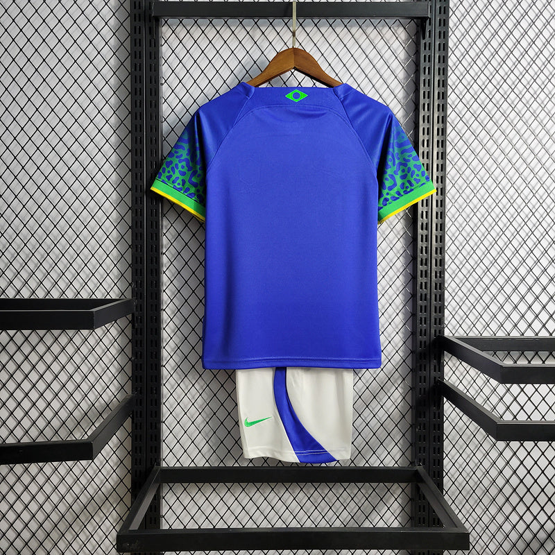 Conjunto Infantil Seleção Brasil ll 22/23 - Azul