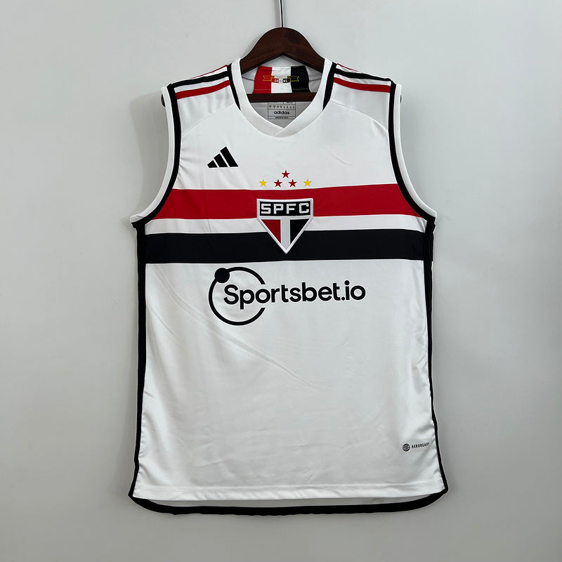 Camisola Regata do São Paulo Home I 23/24 - Branco