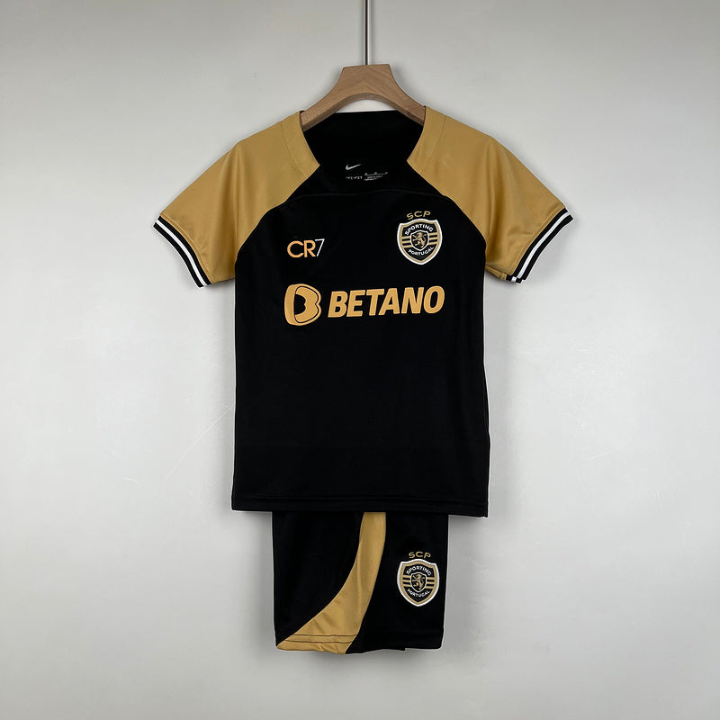 Kit Infantil Sporting Portugal 23/24 - Preto