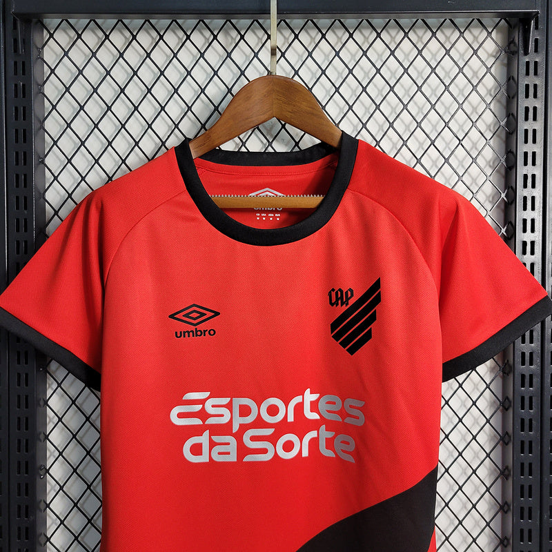 Camisola Feminina Athletico Paranaense Home 23/24 - Vermelho