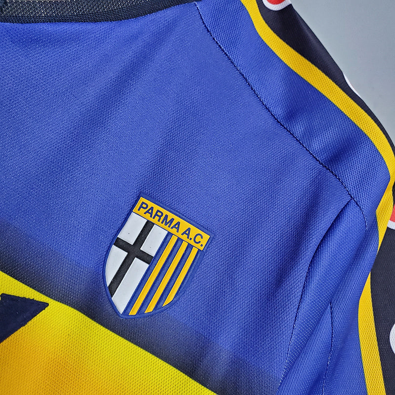 Camisa Parma Retrô 2001/2002 Azul e Amarela - Champion