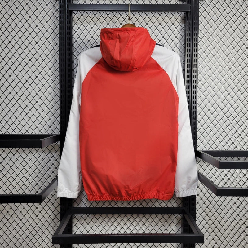 Windbreaker Benfica 24/25 - Branco e Vermelho