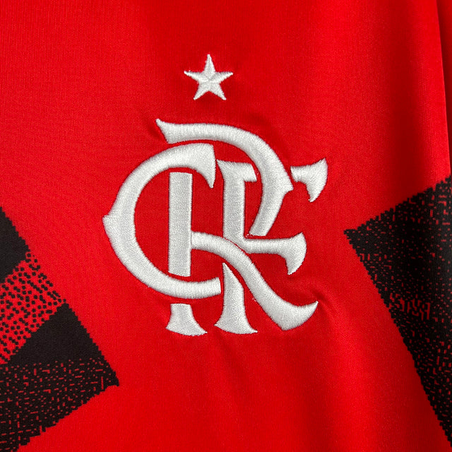 Camisola Flamengo 23/24 - Pré Partida - Vermelho