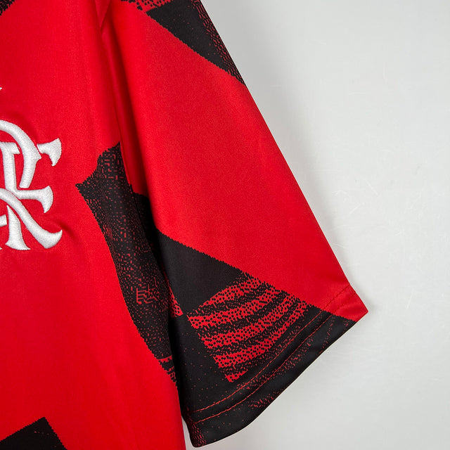 Camisola Flamengo 23/24 - Pré Partida - Vermelho