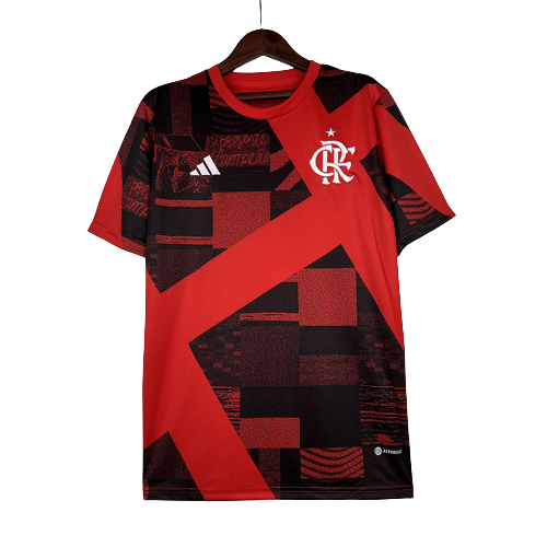 Camisola Flamengo 23/24 - Pré Partida - Vermelho