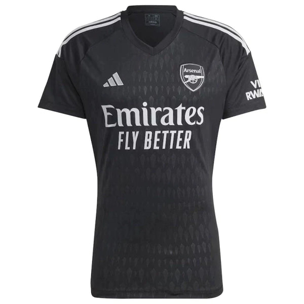 Camiseta Arsenal Goleiro Home 23/24 s/n° Torcedor Masculino - Preto