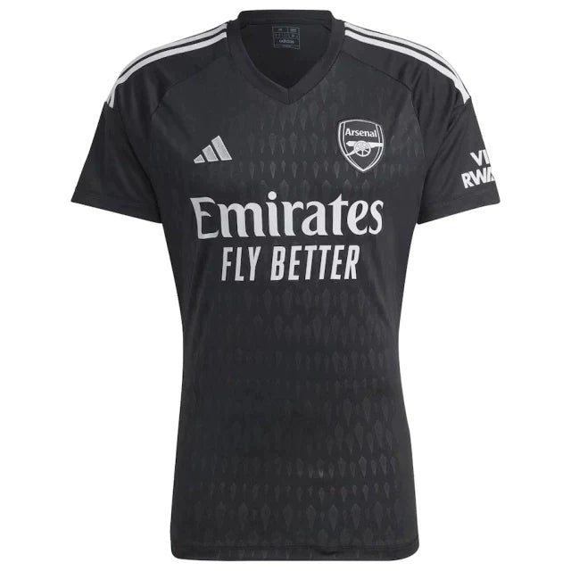 Camiseta Arsenal Goleiro Home 23/24 s/n° Torcedor Masculino - Preto